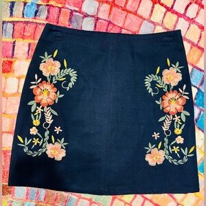 Miami Blue Embellished A-Line Mini Skirt Cocktail